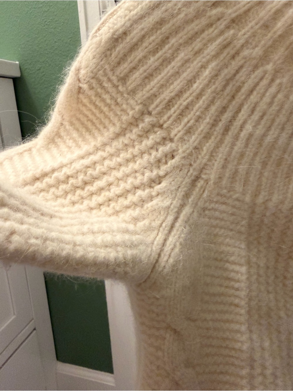 Halogen Cream Ribbed Button-Up Cardigan - Picture 7 of 7
